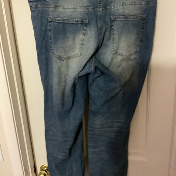 Blue distressed jeans size 14 - Picture 3 of 3